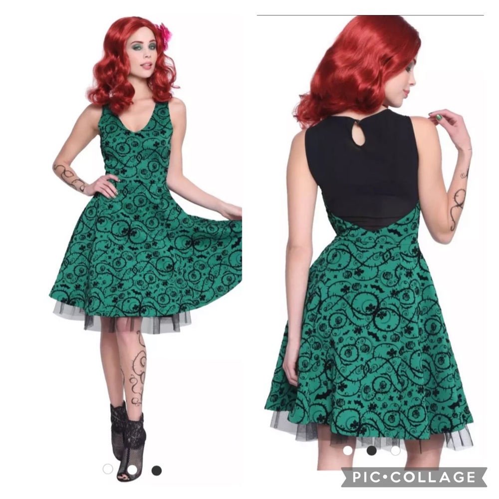 Hot Topic DC Comics Green Bombshell Poison Ivy Halloween Dress Size Large